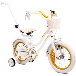Дитячий велосипед Sun Baby Heart Bike для дівчаток 12/14/16 дюймів, зі знімною ручкою, для дітей 2-6 років