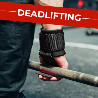 Набори для важкої атлетики BEAST RAGE: гаки для штанги, ремені на зап'ястя, неопренові, з підкладкою, гумовані, фітнес-бандажі, антиковзаючі, для тяги, тренувань, спортзалу, воркауту, чоловічі та жіночі (Чорний)