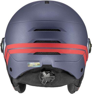 Дитячий велосипедний шолом uvex Rocket jr Visor Single, синій матовий, 51-55 см