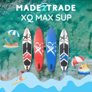 Професійна SUP-дошка XQ Max 320 см, комплект: насос, весло, ремінець, набір для ремонту, макс. вага 150 кг