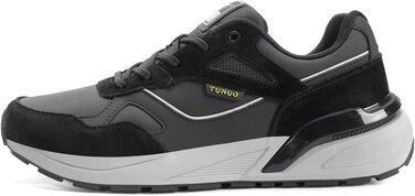 Чоловічі кросівки для відпочинку, бігу та ходьби. Розміри 41-45 EU (44 EU, чорний/сірий)