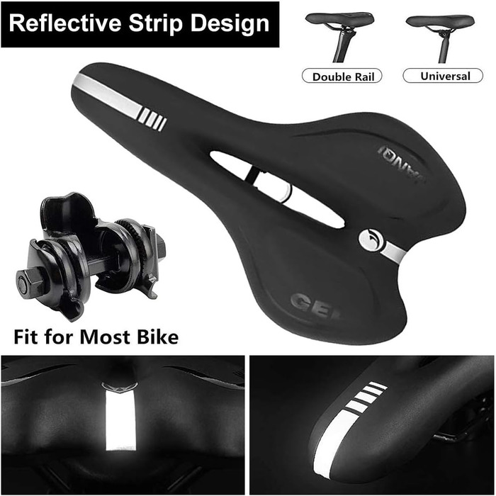 Велосипедне сідло Cube для чоловіків та жінок: комфортне, ергономічне, з гелевою вставкою, для MTB, BMX, шосе, електровелосипеда та ін.