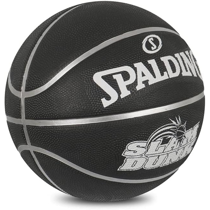 Баскетбольний м'яч Spalding Dunk Black для чоловіків, офіційний розмір 7, без насоса