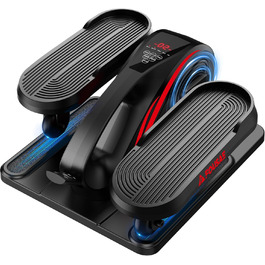 Еліптичний тренажер під стіл для дому, 2 в 1 електричний з 15 швидкостями та 3 автоматичними режимами, тренажер для ніг для літніх людей з пультом дистанційного керування, тихий та портативний (рожевий, 15 швидкостей + 3 автоматичні режими)