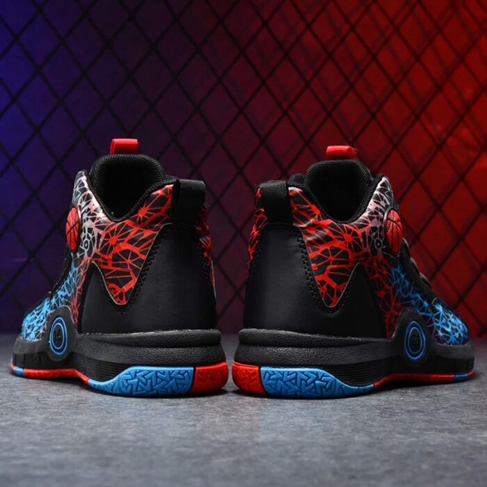 Баскетбольні кросівки Anti Rutsch High Top: легкі, дихаючі, зелені (40 EU, вузька ширина, чорний/синій)