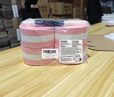 Набір з 2 аква-гантелів для занять у воді, знімний пінопласт, з ручками, для чоловіків та жінок, фітнес у воді (Рожево-червоний)