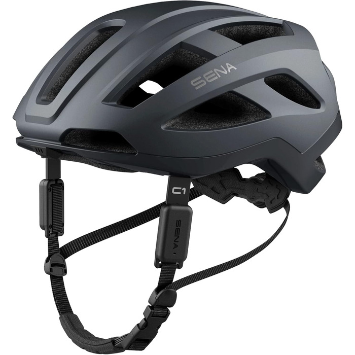 Смарт-шолом Sena C1 з Bluetooth, інтегрованою гарнітурою для музики, GPS та дзвінків, матовий сірий, розмір L