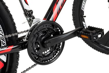 Гірський велосипед KS Cycling Hardtail 26'' Sharp, чорний-червоний