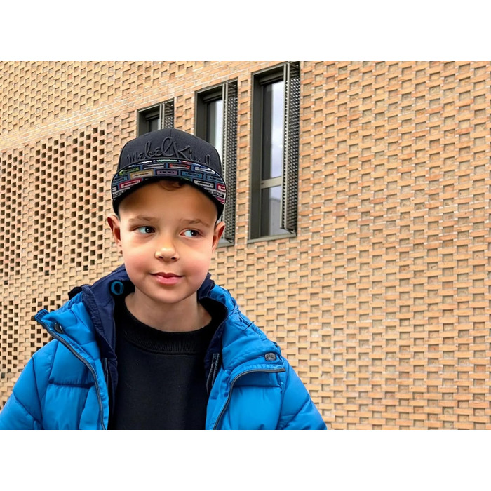 Кепка-снапбек Nebelkind унісекс з прямим козирком, регульована базакап у стилі стрітвір, ретро бейсболка (чорна, багатоколірна), один розмір