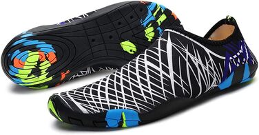 Чоловічі та жіночі аквашузи Barfußschuhe, швидковисихаючі, дихаючі, неслизькі, зелені (36 EU, 429 Weiß)