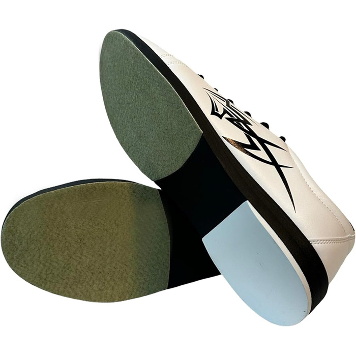 Чоловічі боксерські туфлі Pyramid з принтом черепа Green/Black (9, Tribal White)