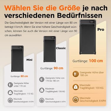 Бігова доріжка Walking Pad Lacuffy 2,5 к.с., до 136 кг, для дому, з керуванням через додаток, тренуваннями та мультиплеєрними забігами, чорна