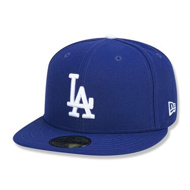 Кепка New Era 59Fifty LA Dodgers з плоским козирком, MLB, для чоловіків - синього кольору