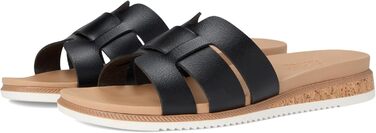 Жіночі сандалії Skechers Desert Kiss з низьким підйомом, чорні, з матеріалу Duraleather, 38 EU