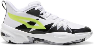 Баскетбольні кросівки Puma Genetics для чоловіків, білий-електрик лайм, 43-44 EU