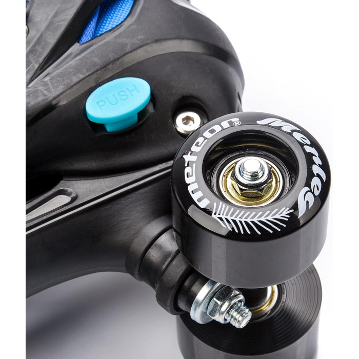 Роликові ковзани Meteor Retro Rollschuhe - стильні ролики 80-х для дітей та юнацтва. Quad Skate, регульований розмір (L 39-43), 5 кольорів.