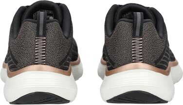 Жіночі кросівки Skechers Flex Appeal 5.0 — Спортивне взуття з дихаючої сітки, чорні з рожевою обробкою (розмір 39.5 EU)
