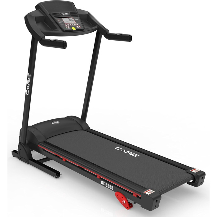 Електрична бігова доріжка Care Fitness CT-5588-2, складна, з нахилом, 16 км/год, 12 програм, сумісна з Kinomap