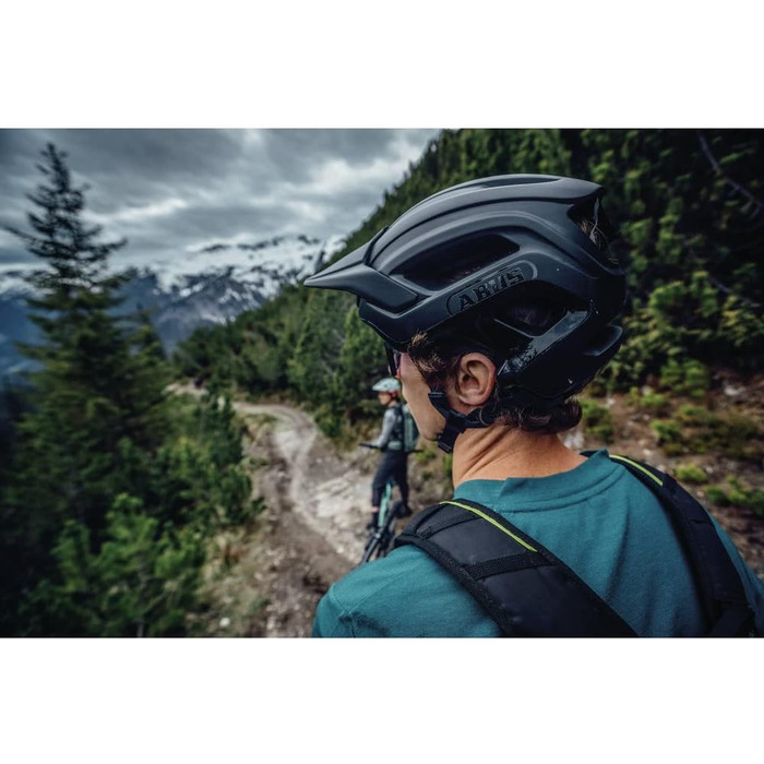 Велошолом ABUS Cliffhanger для MTB, великі вентиляційні отвори, система TriVider, для чоловіків і жінок, розмір L (57-61 см), сірий (chalk grey), для екстремальних трас