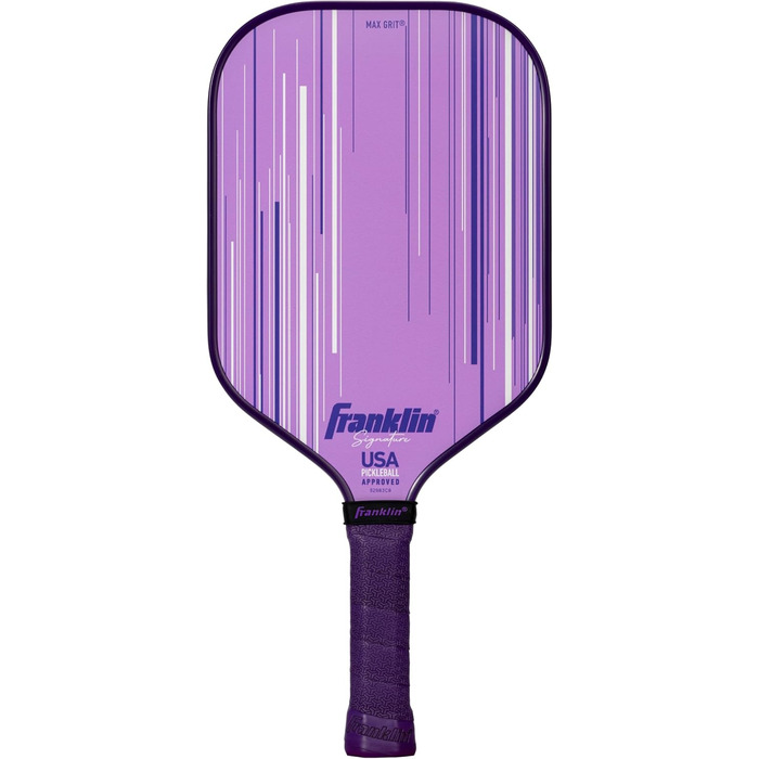 Професійна ракетка для піклболу Franklin Sports Signature Series з покриттям MaxGrit, поліпропіленовий сердечник 13/16 мм, для турнірів, сертифікована USAPA