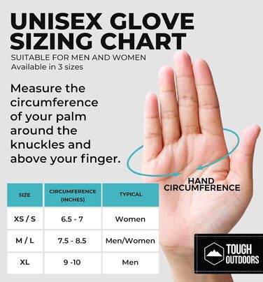 Теплі терморукавички з сенсорним екраном для зими - чорні вставки для рукавичок, підходять для SMS, їзди на велосипеді, водіння авто для чоловіків та жінок - тонкі, легкі, XL