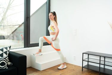 NEOLYMP Набір фітнес-гумок 5 шт. для силових тренувань, Booty Band, з електронною книгою та програмою