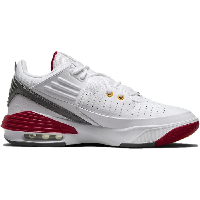 Кросівки Nike Jordan Max Aura 5 для баскетболу, 44.5 EU, білий, помаранчевий, кардинал