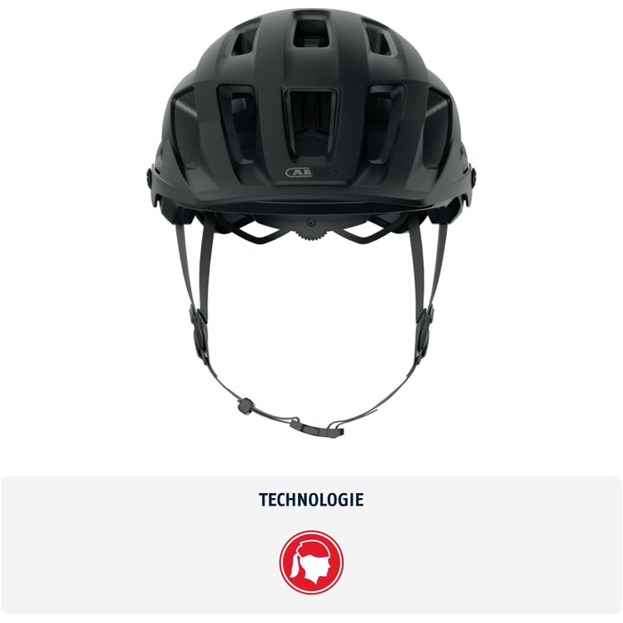Шолом ABUS Moventor 2.0 MIPS MTB - захисний шолом для гірського велосипеда, All-Mountain, чорний (velvet black), розмір M (54-58 см)