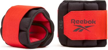 Обважнювачі для рук і ніг Reebok Flexlock 2 кг, універсальні для зап'ясть і гомілок