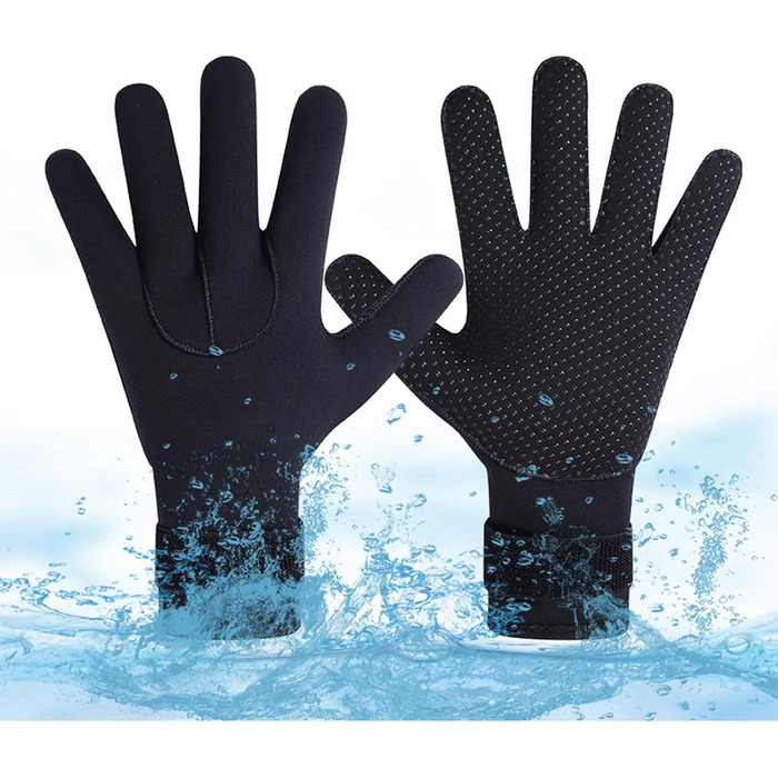 ABPOK Неопренові рукавички для плавання, терморукавички, антиковзкі, зносостійкі, для дайвінгу та водних видів спорту, для жінок та чоловіків