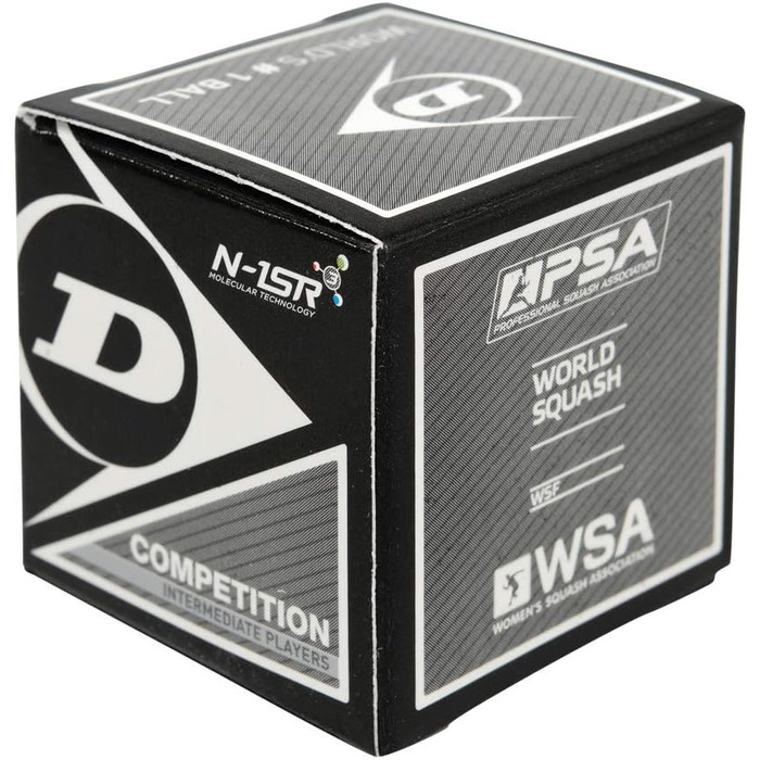 М'ячі для сквошу Dunlop Competition жовті, для початківців і досвідчених, 12 шт.