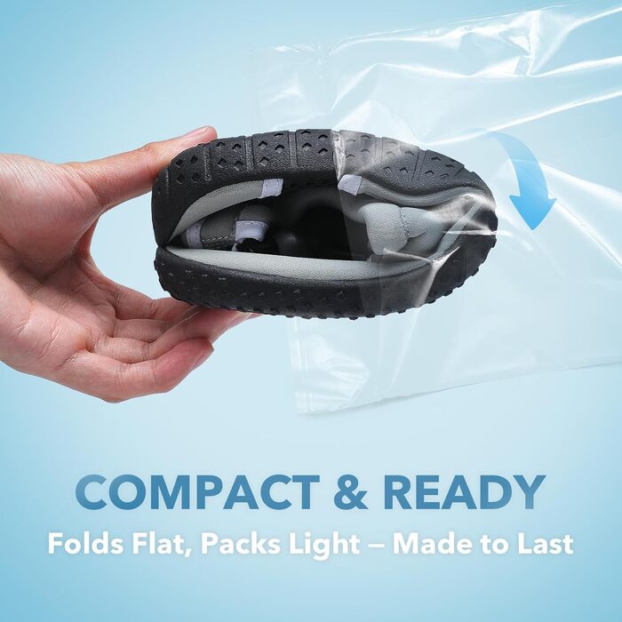 Водні шкарпетки WateLves: Швидковисихаючі, дихаючі, унісекс (43 EU, Темно-сірий)