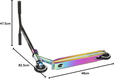 Скутер RAVEN для трюків та вулиці: 100мм колеса, підшипники ABEC-9, Neochrome