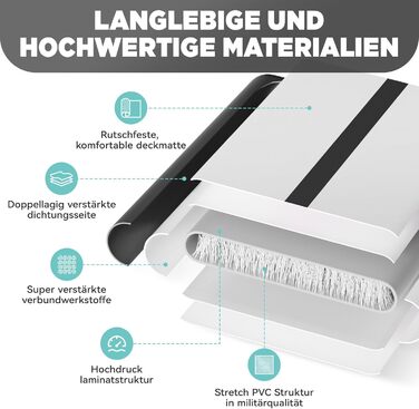 Airtrack SportBob Matte - килимок для гімнастики та йоги, 2/3/4/5/6м, 10/15см, з електричним насосом 600W, для дому та спорту