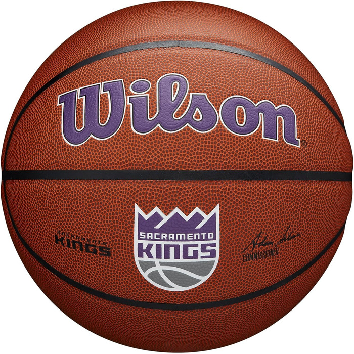 Баскетбольний м'яч Wilson NBA Team Alliance Sacramento Kings, розмір 7 (29.5''), офіційний
