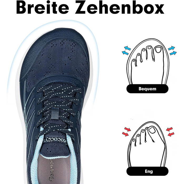 Чоловічі кросівки для бігу та ходьби Sportschuhe, широка носкова частина, дихаючі, протиковзкі, розмір 39-46 (42 EU, сині)