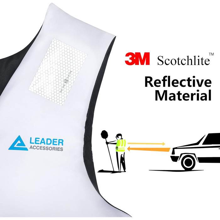 Спасальний жилет Leader International для дорослих, плавальна жилетка з піни, білий, XL (90кг+)