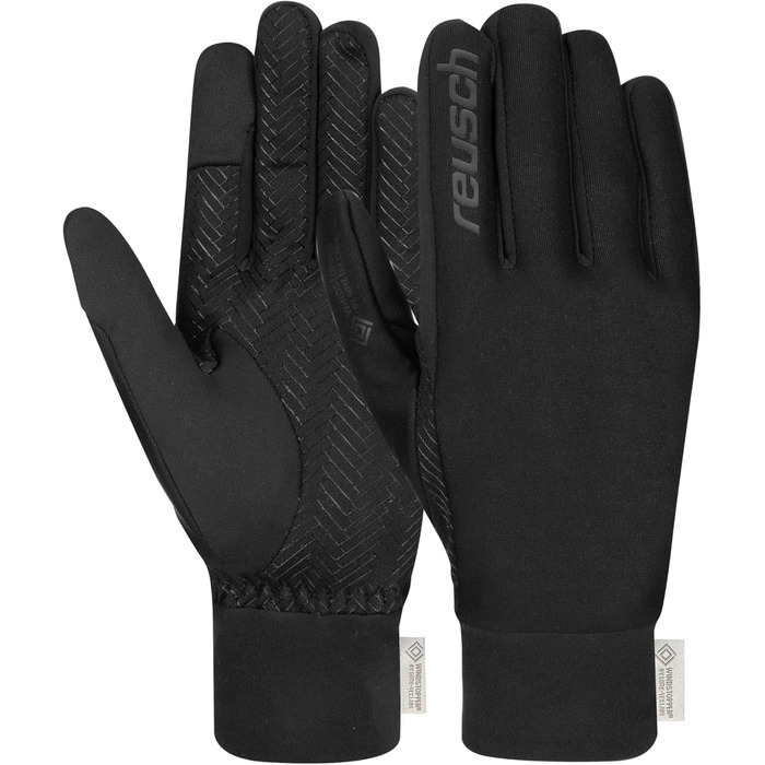 Чоловічі вітрозахисні рукавички Reusch Karayel Windstopper Touch-tec, чорні, розмір 10