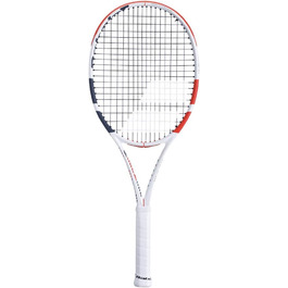 Тенісна ракетка Babolat Pure Strike 100 U, біло-червона, для професіоналів