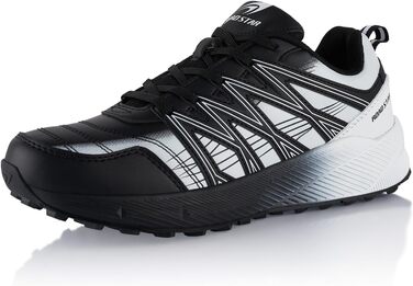 Черевики для хайкінгу та трекінгу для жінок та чоловіків, дихаючі, чорно-білі (37 EU)