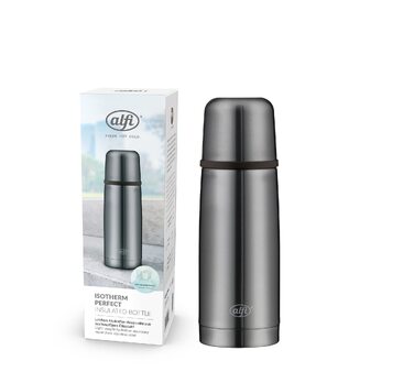 Термос alfi ISOTHERM PERFECT AV на 1,0 л, матовий сірий (cool grey mat), збереження тепла до 24 годин