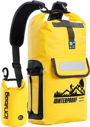 Водонепроникний рюкзак IDRYBAG Dry Bag 20L/30L/40L - плавучий, жовтий