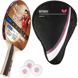 Набір для настільного тенісу Butterfly Timo Boll Bronze: ракетка ITTF Addoy, футляр, 3 м'ячі, дерев'яна ручка, для амбітних гравців