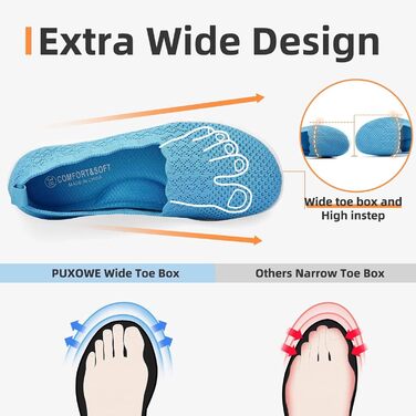 Жіночі трекінгові черевики Puxowe: легкі, дихаючі, зручні, мінімалістичні, розмір 38 EU, світло-блакитні