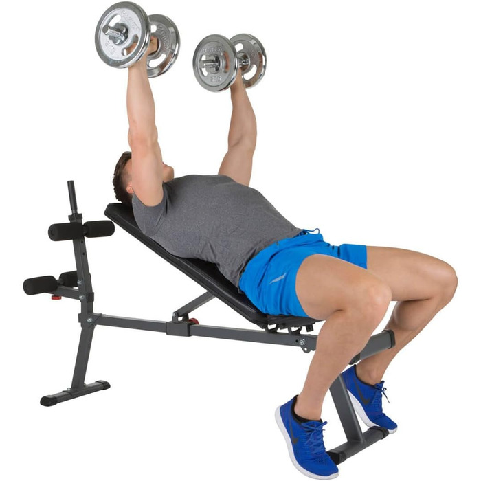 Різнофункціональна лава для преса та жиму Hammer Ab Bench Perform One, антрацит/чорний, 160 x 32 x 119 см