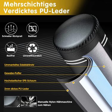 Стенд-боксерський мішок GIKPAL для дорослих та дітей, 170 см, 12 присосок, MMA, тренування