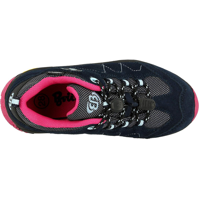 Дитячі трекінгові півчеревики Brütting Bergen (29 EU, морський колір, рожевий)