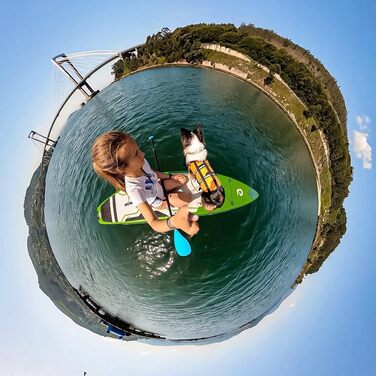 WOWSEA SUP дошка надувна гоночна 426/385 см, з кріпленням для екшн-камери, зелена - для змагань та відпочинку