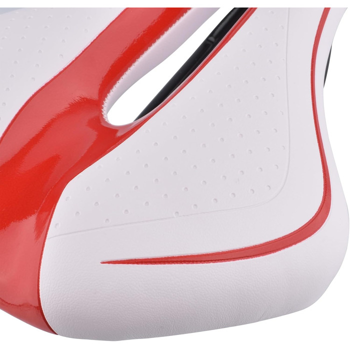 Сідло для гірського велосипеда Robuster, біло-червоне