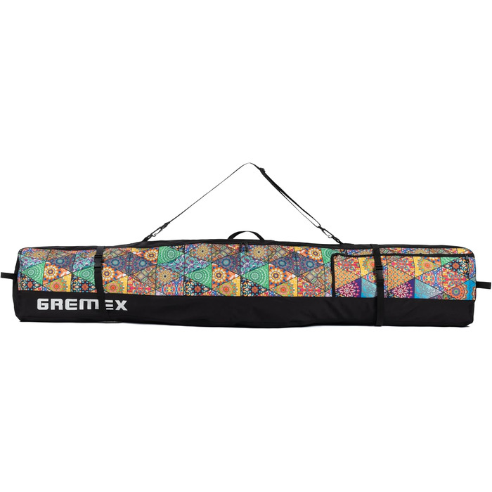 Чохол для сноуборду GREMEX 170 см - водонепроникний, міцний та легкий захист - компактний та ергономічний корпус для комфортних outdoor-активностей (Mandala)
